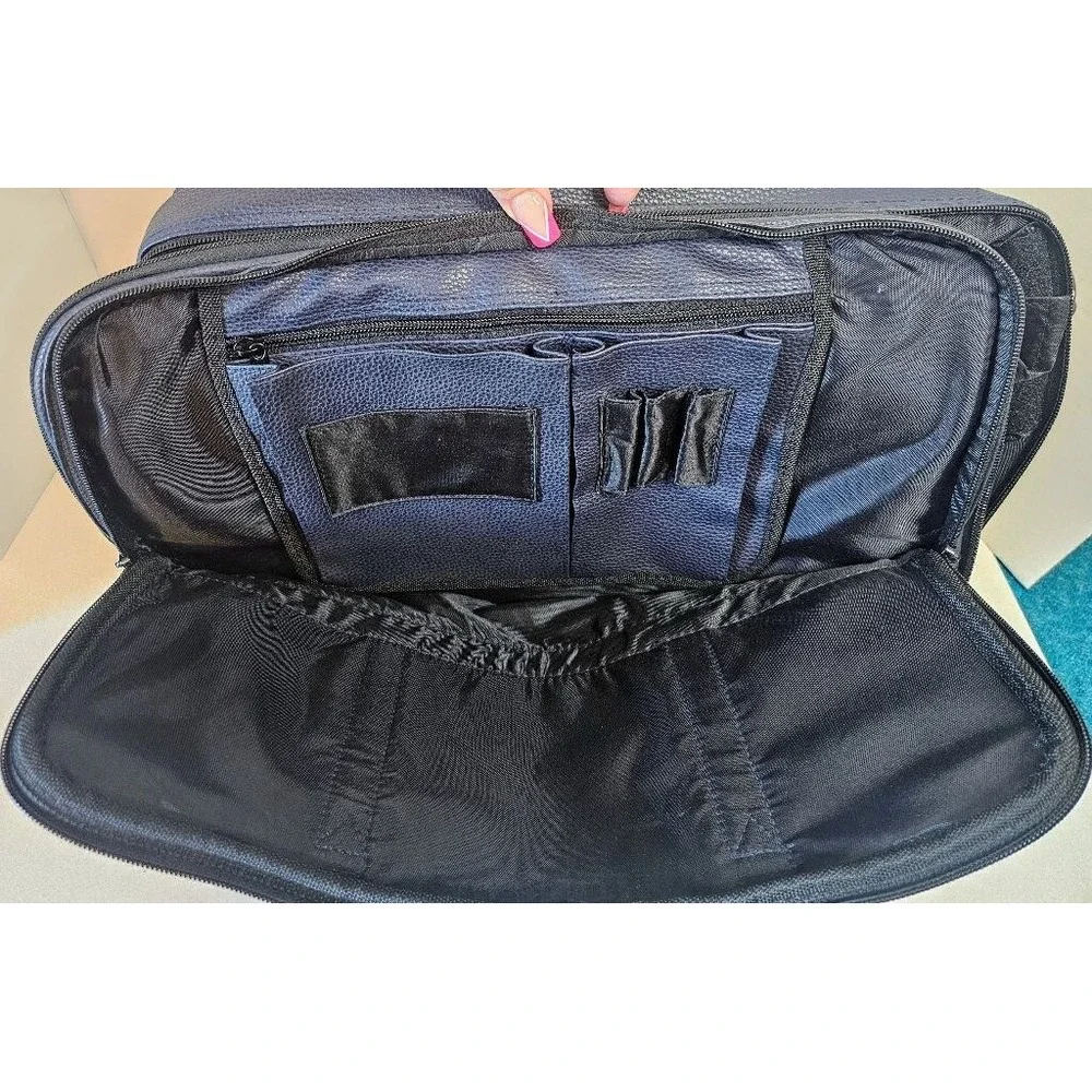 Vintage‎ Carnival Cruise TRIUMPH Inaugural Season 2000 Navy Faux Lthr Laptop Bag